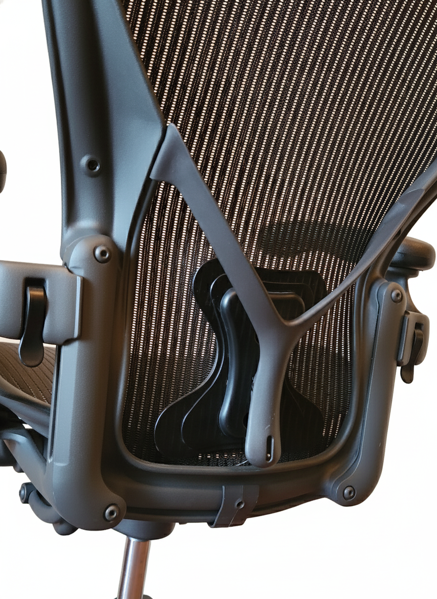 Herman Miller Aeron Classic  Size B with Headrest and Posturefit Lumbar Support