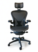 Herman Miller Aeron Classic  Size B with Headrest and Posturefit Lumbar Support